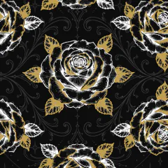 Detail from the Seven of Diamonds in the Black Ace deck